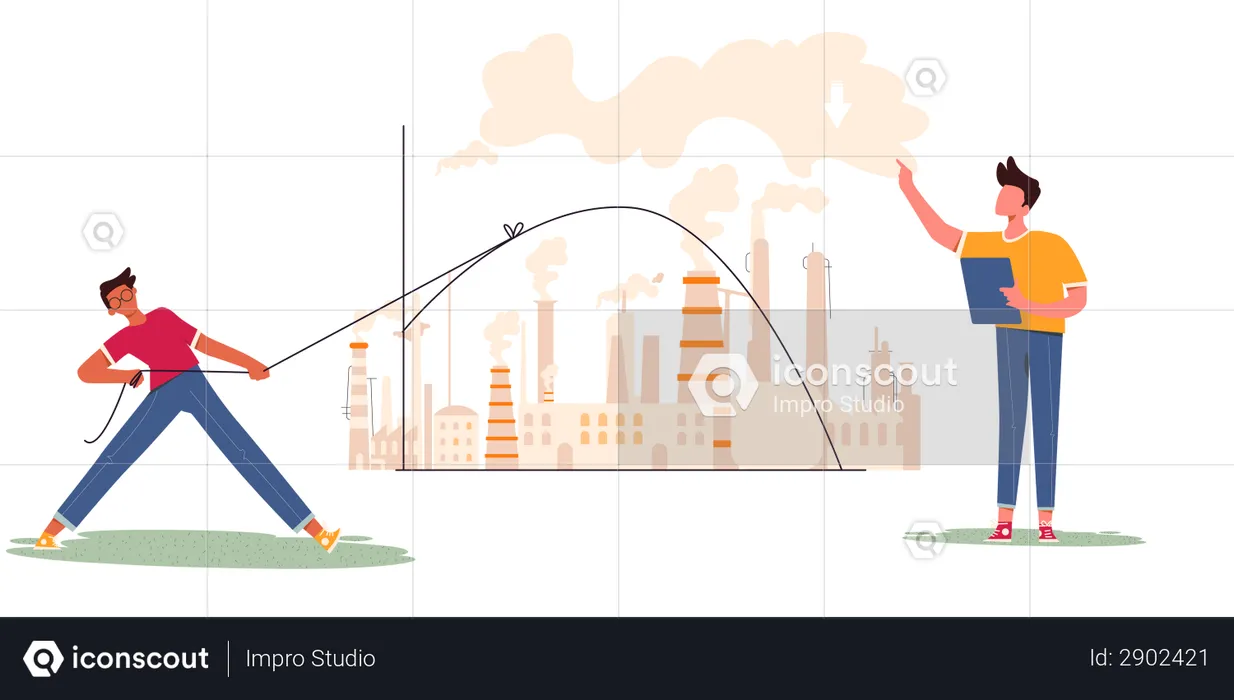 Gas Emission  Illustration