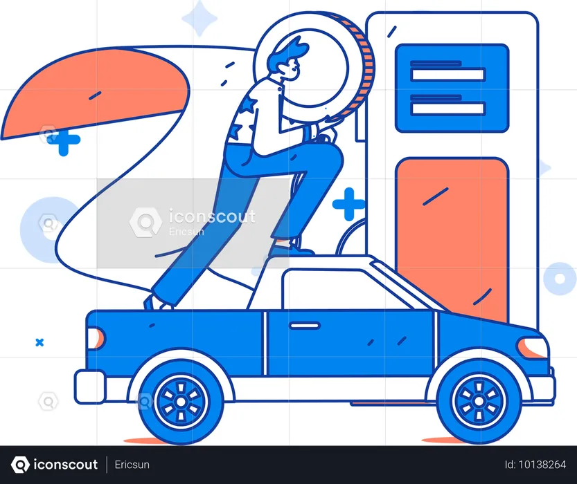 Gasoline Fill  Illustration