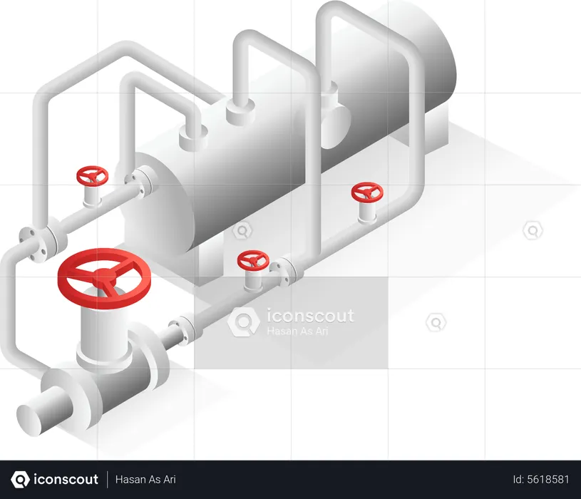 Gas-Pipeline  Illustration