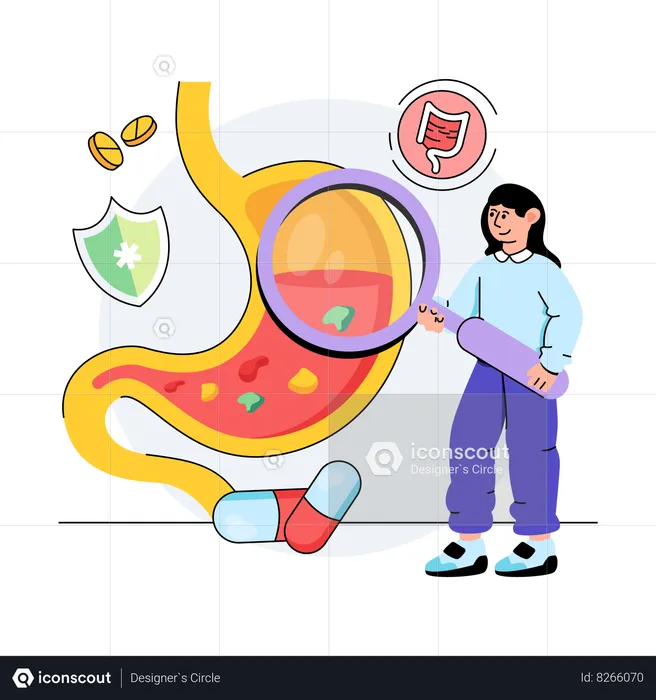 Gastroenterologist  Illustration