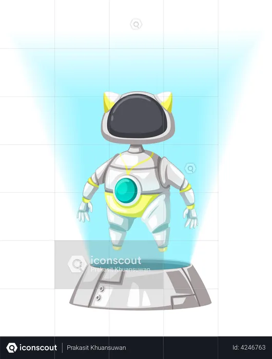 Gatebox AI Robot  Illustration