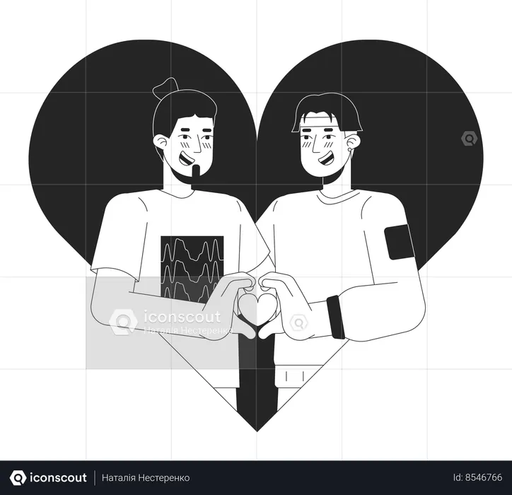 Gay men meeting soulmate 14 february  Illustration