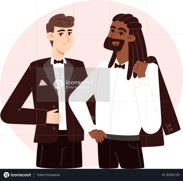 Gay wedding  Illustration