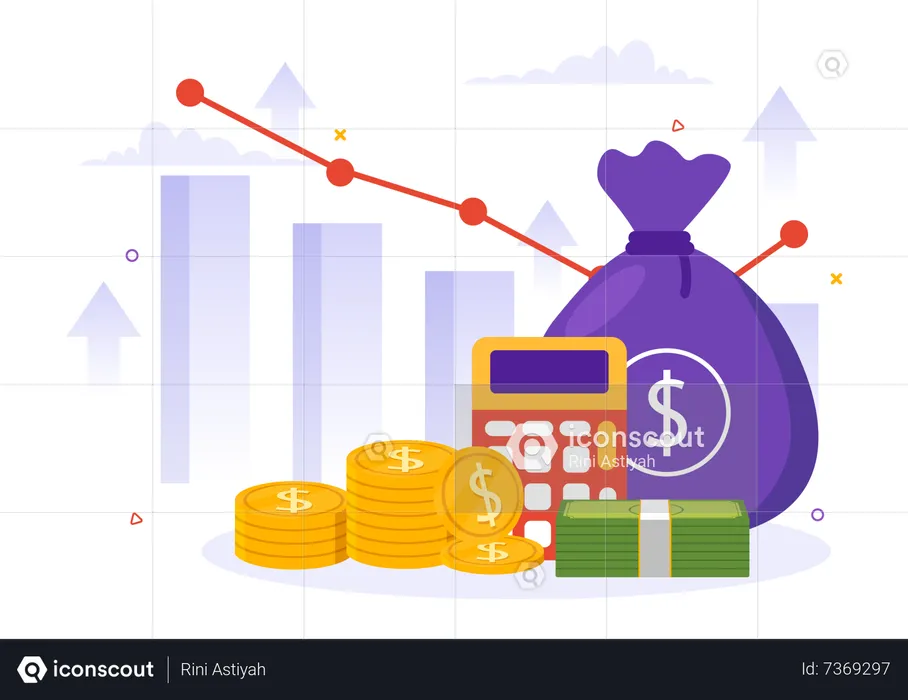 GDP or Gross Domestic Product  Illustration