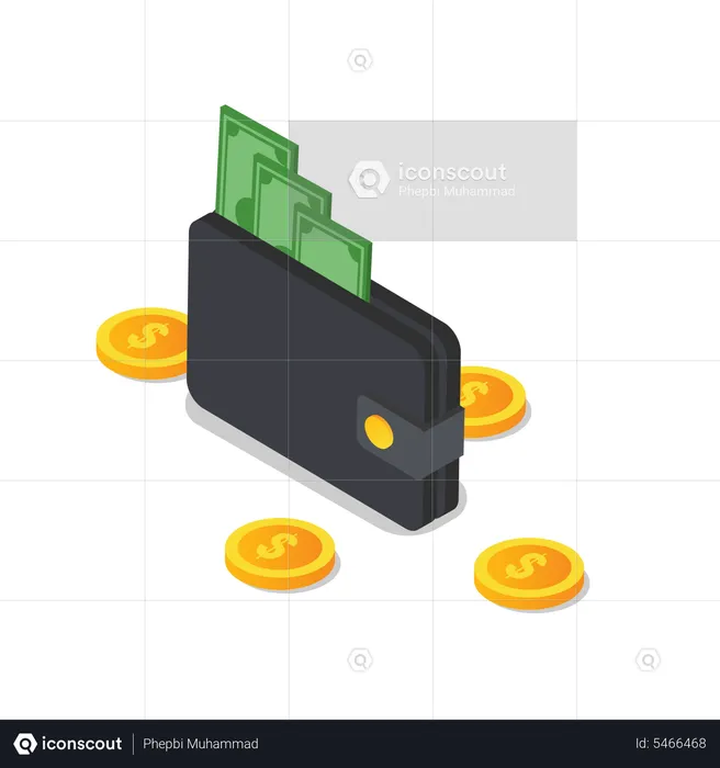 Geldbörse  Illustration