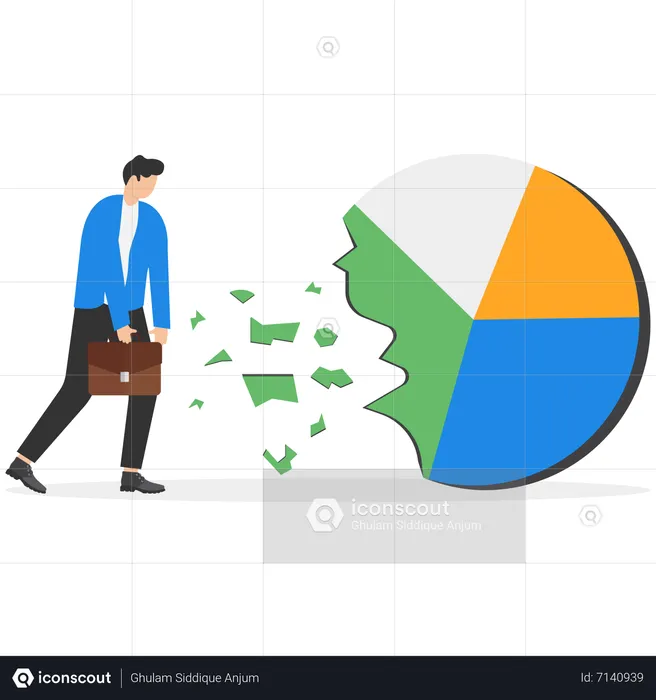 Verlustgeld durch fehlgeschlagene Vermögensallokation  Illustration