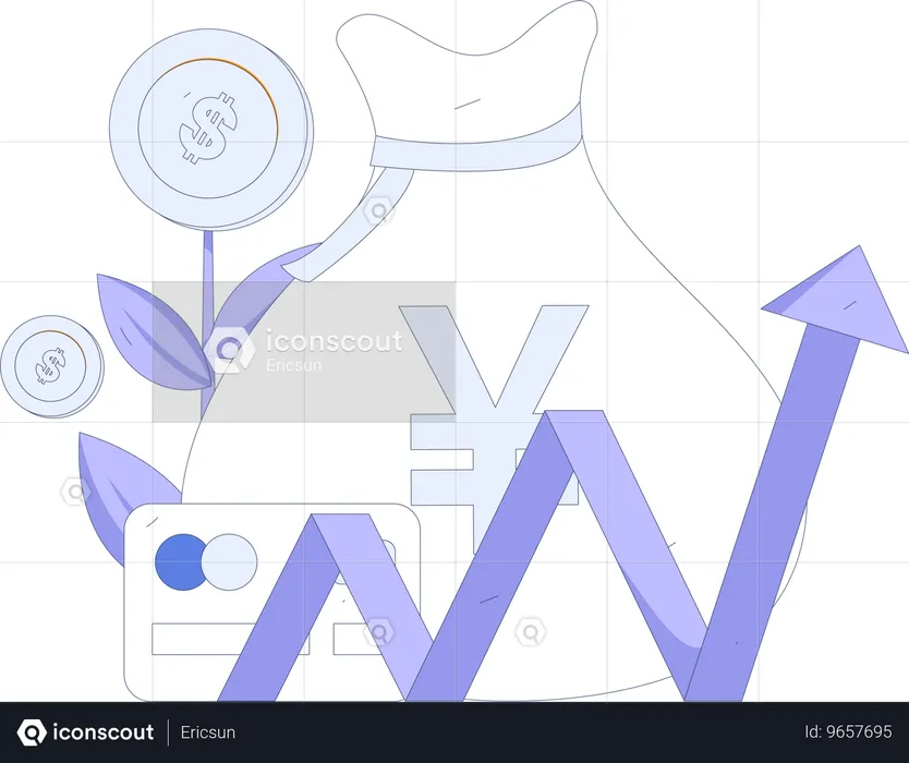 Geld Management  Illustration