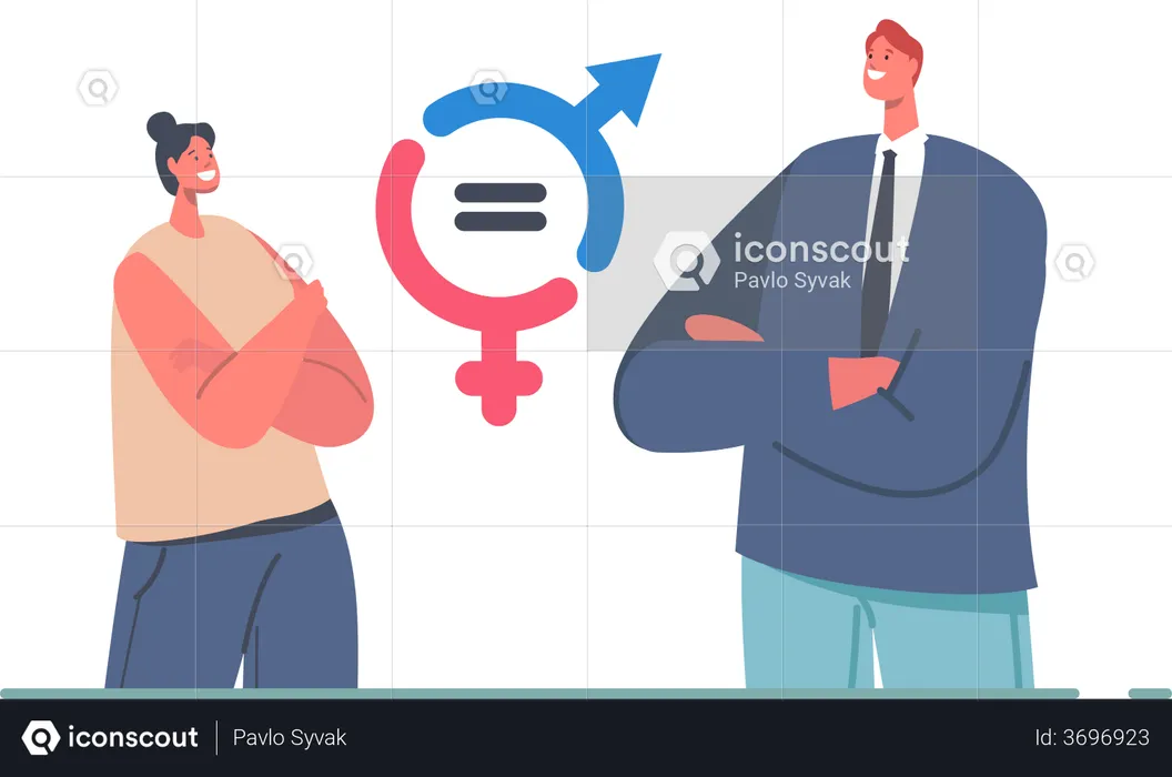 Gender Balance and Equality  Illustration
