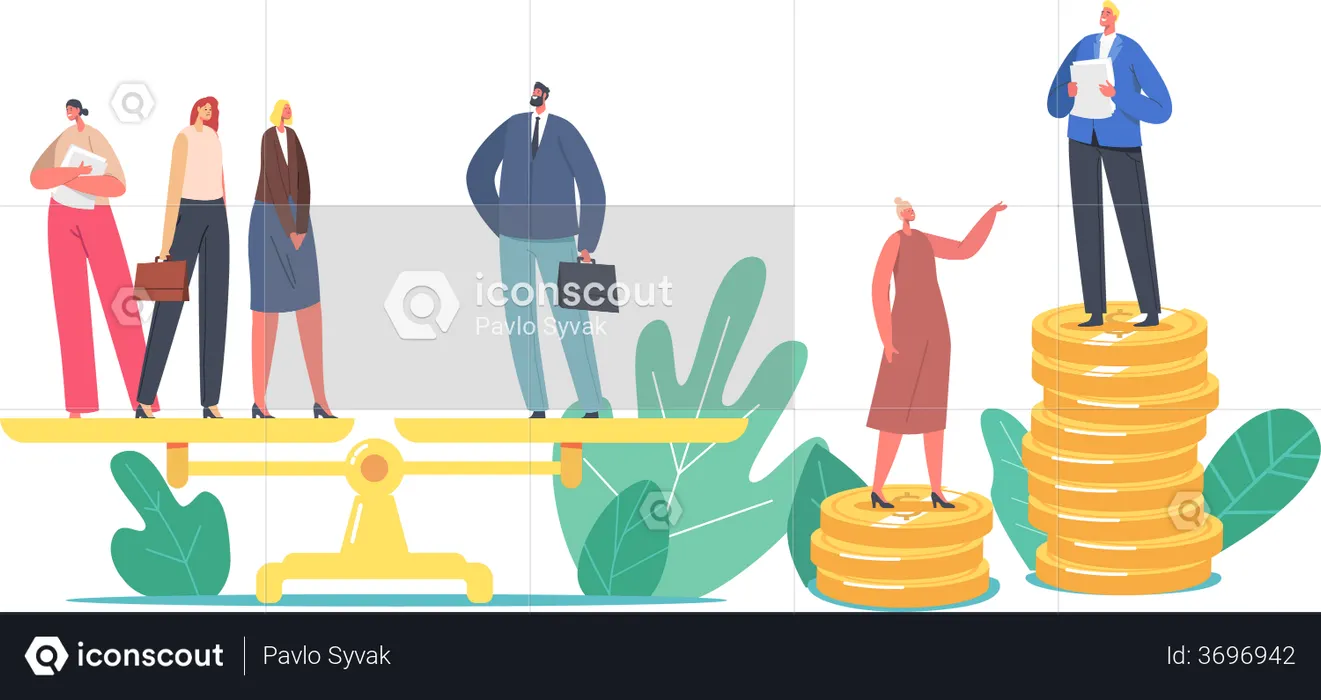 Gender Discrimination  Illustration