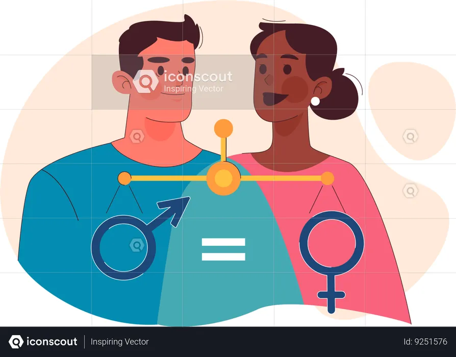 Gender equality  Illustration