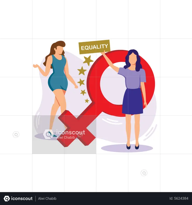 Gender equality  Illustration