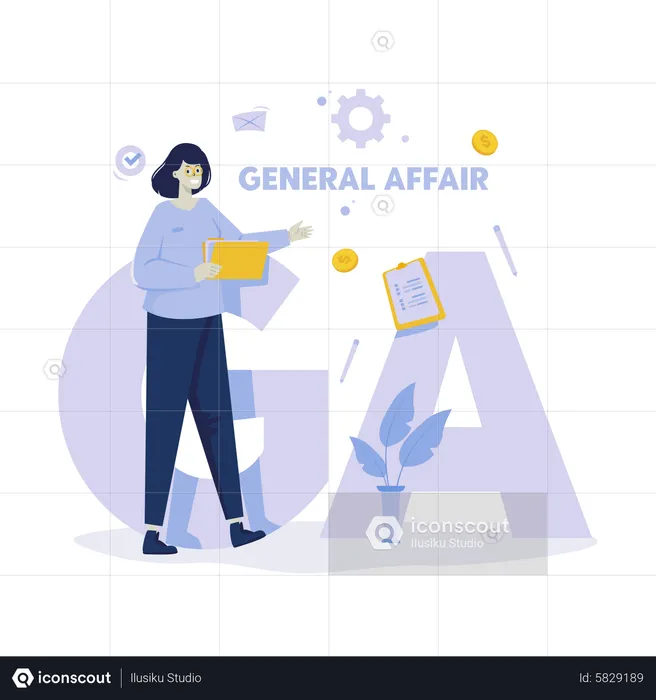General affairs division  Illustration