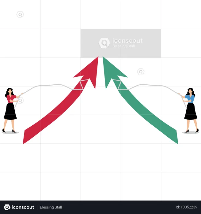 Gente de negocios trabajando en un rompecabezas empresarial  Ilustración