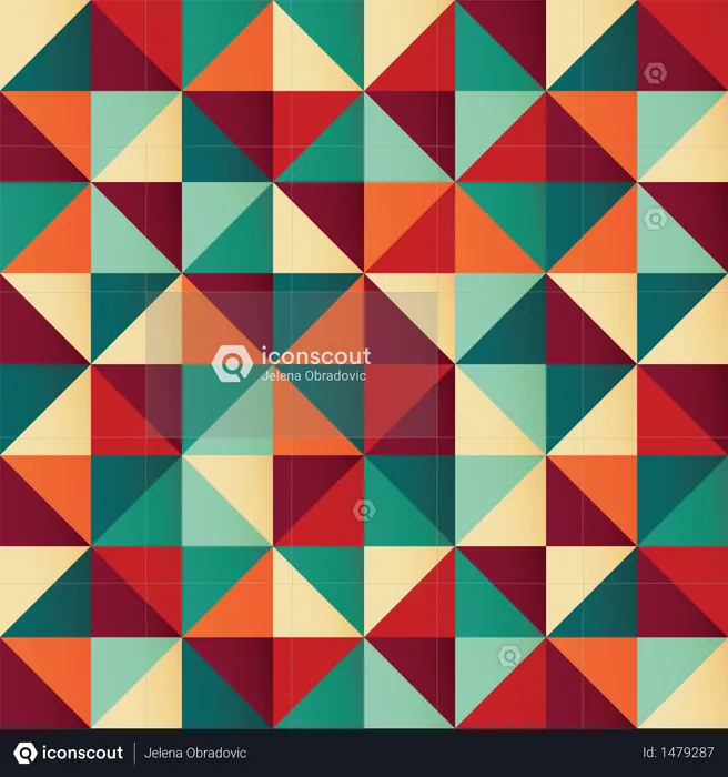 Seamless triangle pattern. Vector background. Poster