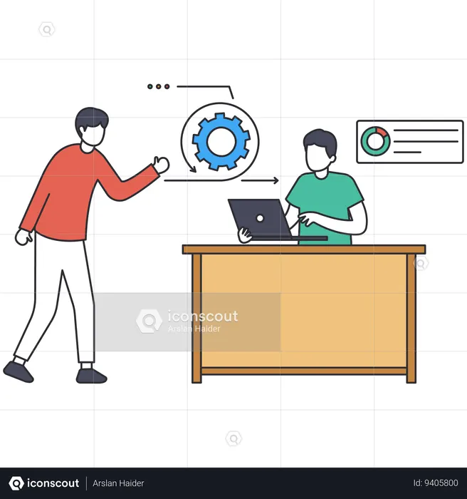 Gerenciamento ágil de projetos  Ilustração