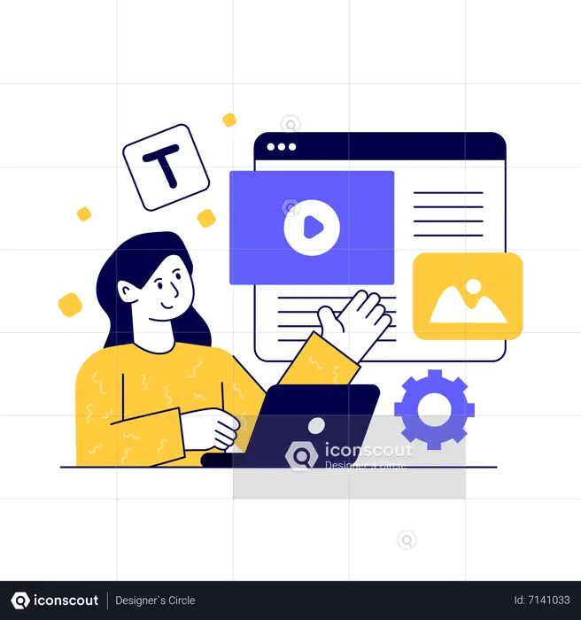 Gerenciamento de conteúdo  Ilustração