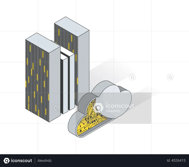 Gerenciamento de nuvem  Ilustração