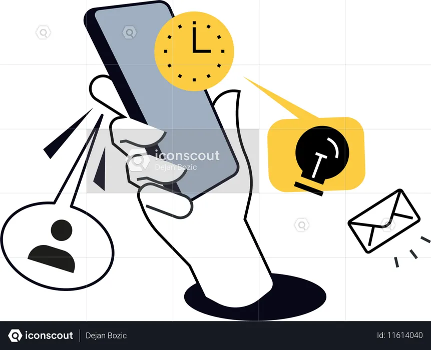 Gerenciamento de prazos  Ilustração