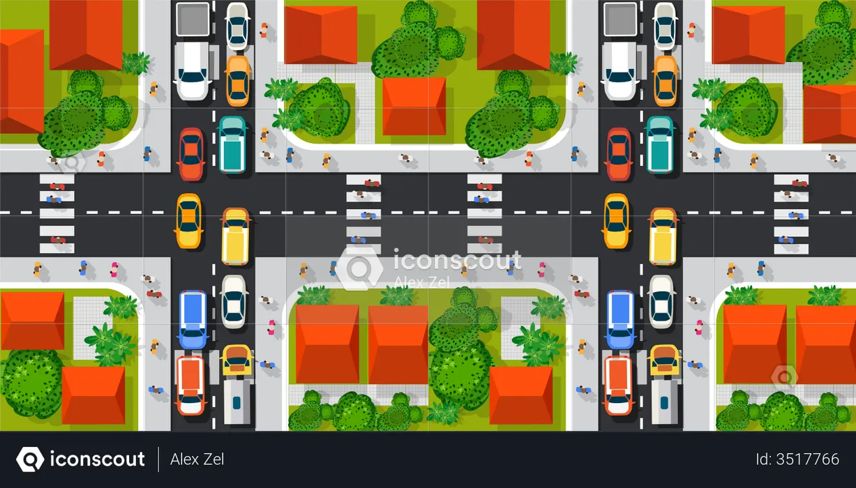 Gestão de tráfego  Ilustração