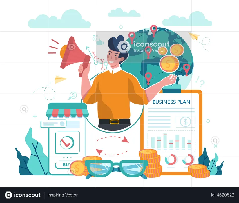 Gerente de ventas  Ilustración