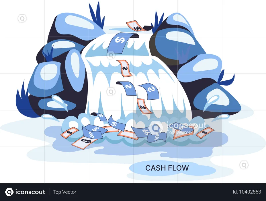 Cashflow aus Geschäftstätigkeit  Illustration