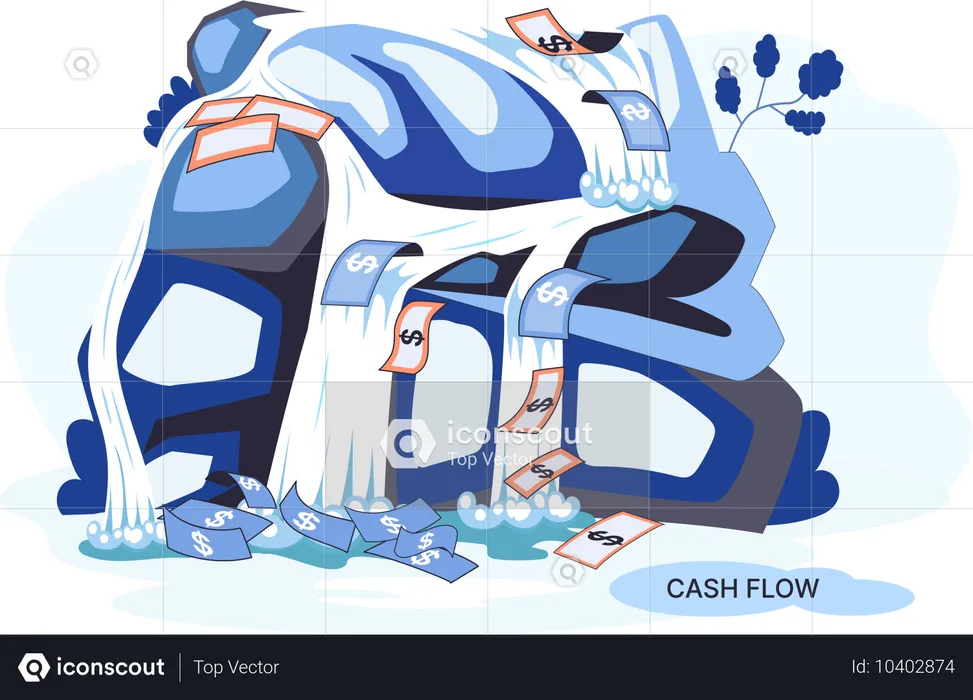 Cashflow aus Geschäftstätigkeit  Illustration