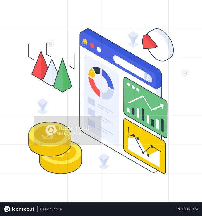 Geschäfts-Dashboard  Illustration