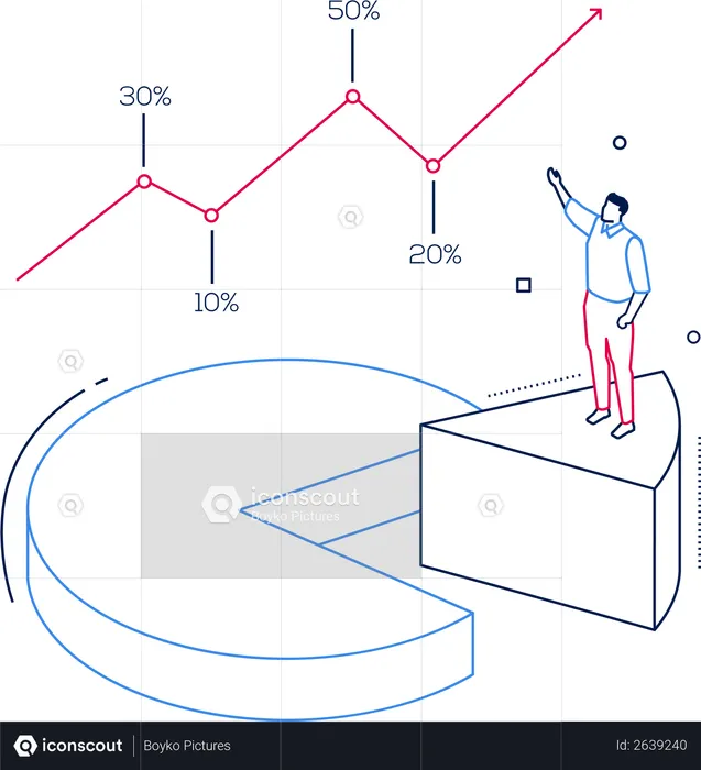 Wirtschaftsanalyse  Illustration