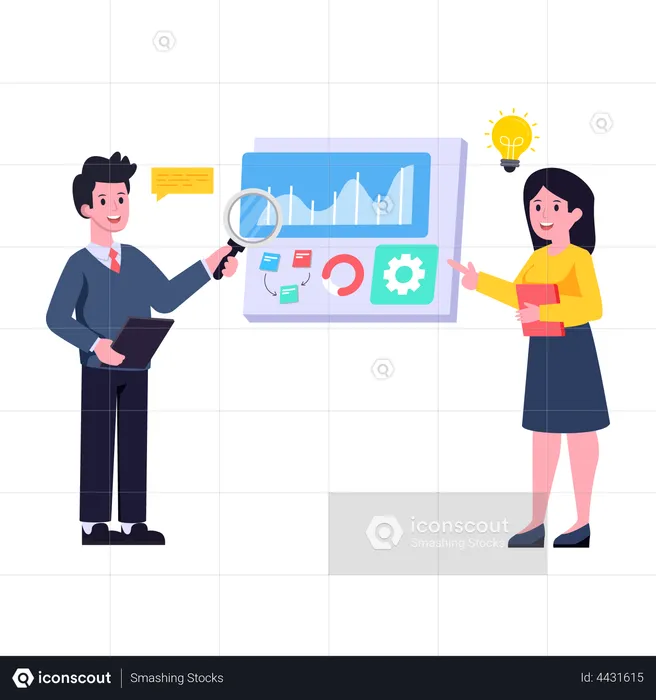 Wirtschaftsanalyse  Illustration