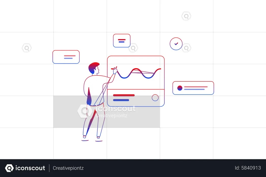 Wirtschaftsanalyse  Illustration