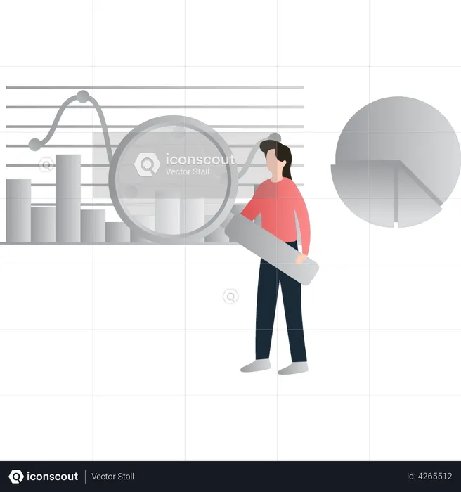 Geschäftsanalyse mit Big Data  Illustration