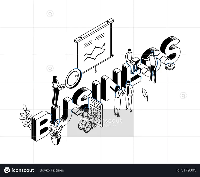 Geschäftsanalysen  Illustration