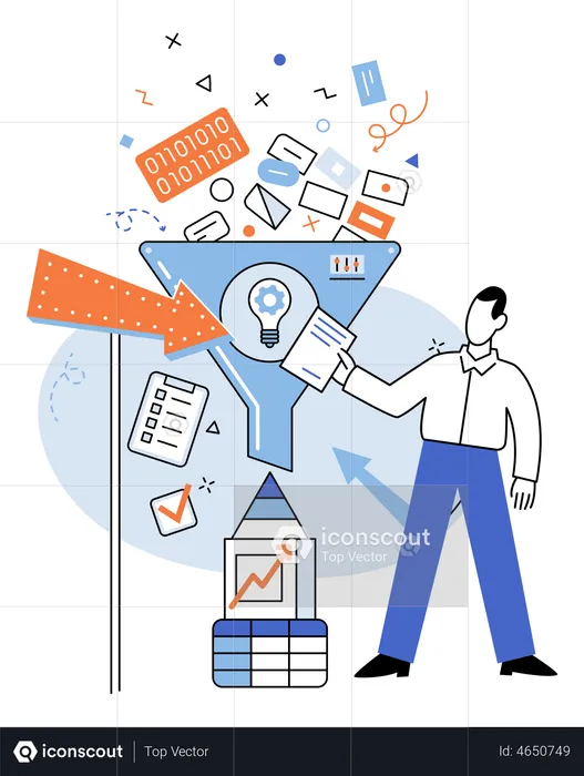 Geschäftsanalytische Informationen  Illustration