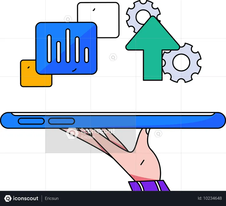 Geschäftsdatenanalyse  Illustration