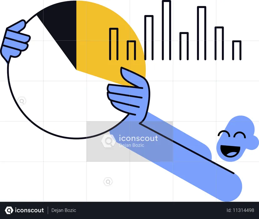 Geschäftsdatenanalyse  Illustration