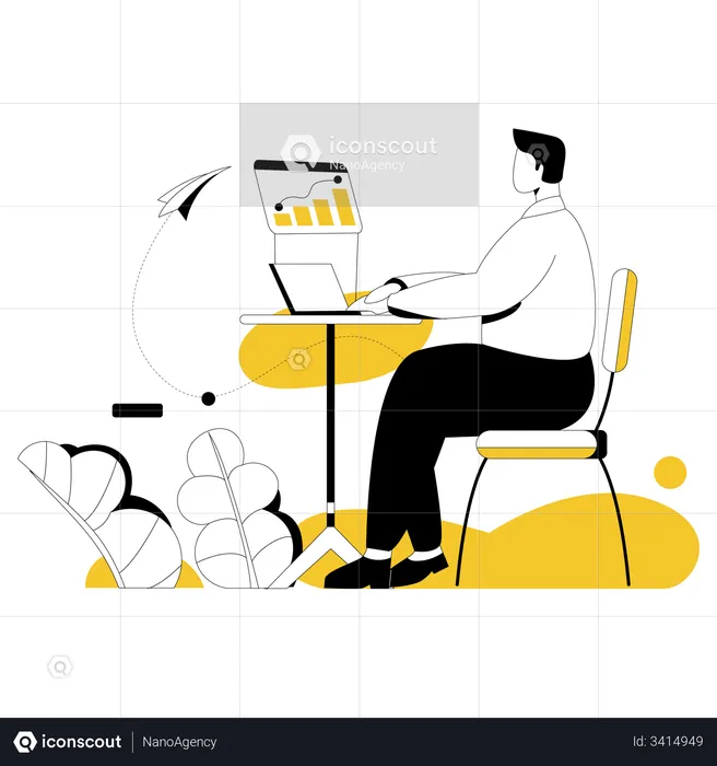 Geschäftsdatenanalyse  Illustration