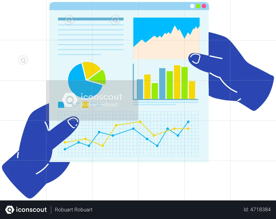 Geschäftsdatenanalyse  Illustration