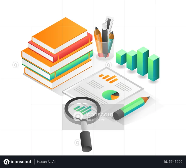 Geschäftsdatenanalyse  Illustration