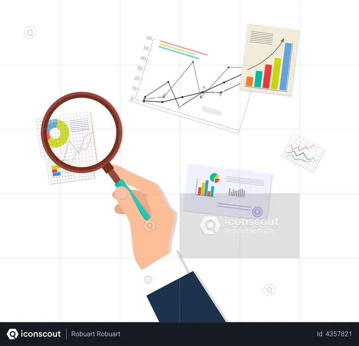 Geschäftsdatenanalyse  Illustration