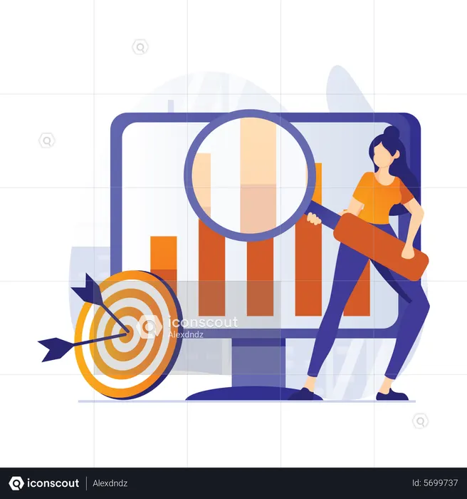 Geschäftsdatenanalyse  Illustration