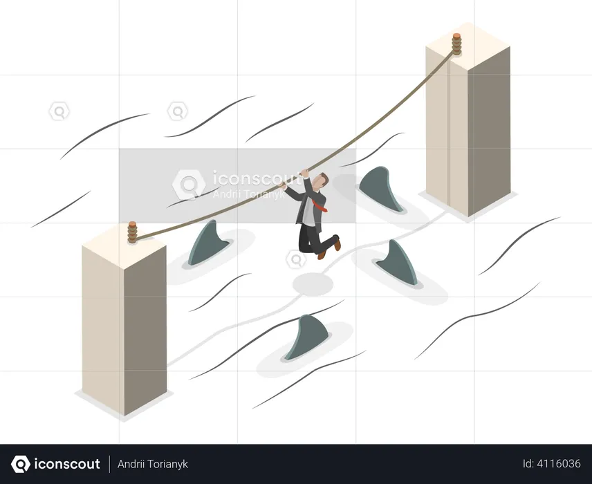 Hindernisse für den Geschäftserfolg  Illustration