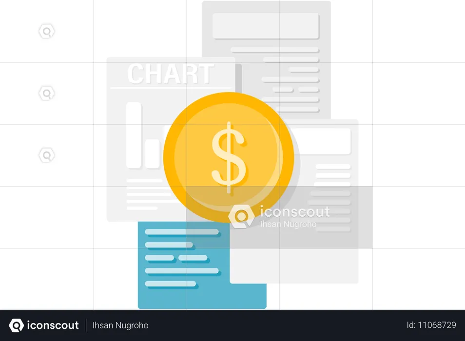 Geschäftsfinanzbericht  Illustration