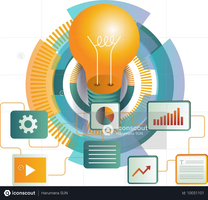 Geschäftsideenanalyse  Illustration