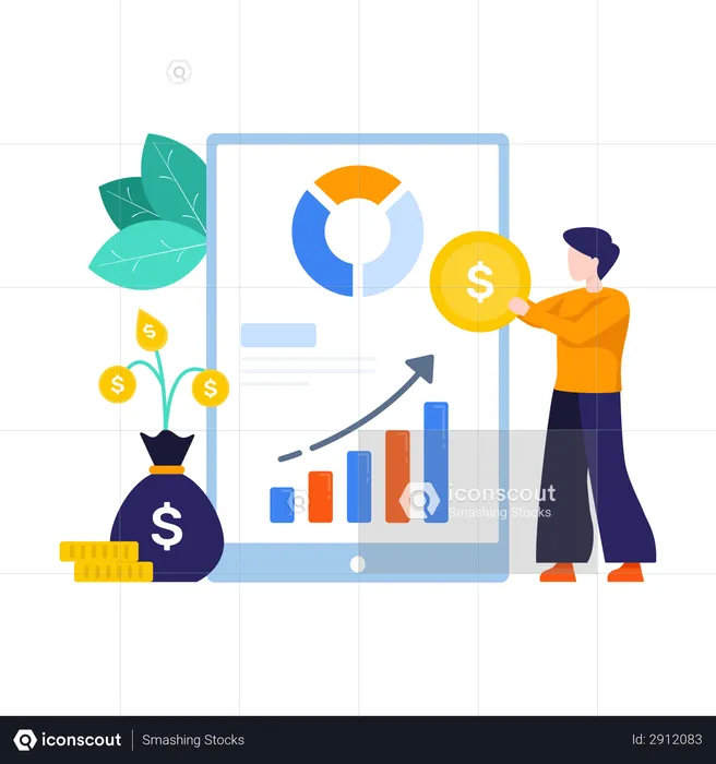 Geschäftsinvestitionen  Illustration