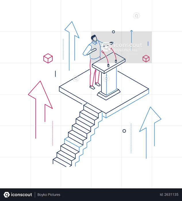 Geschäftskonferenz  Illustration