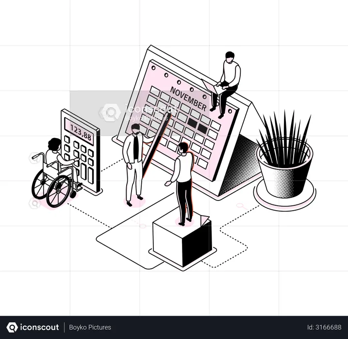 Geschäftliche Planung  Illustration