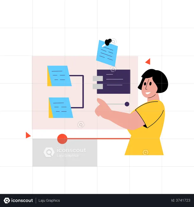 Geschäftliche Planung  Illustration