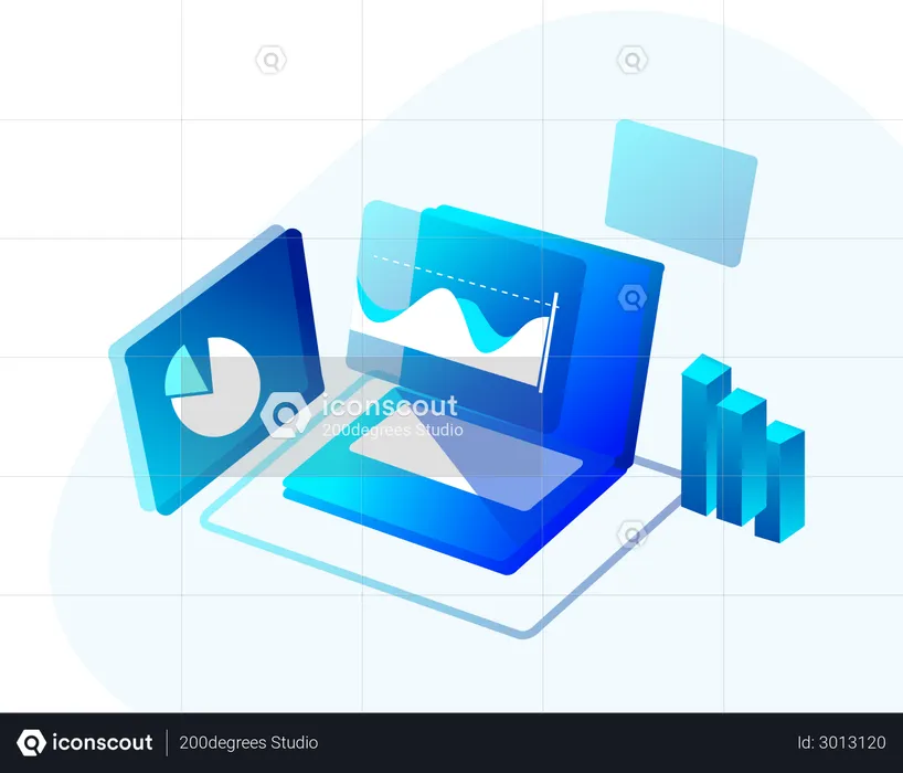 Geschäftsstatistiken  Illustration