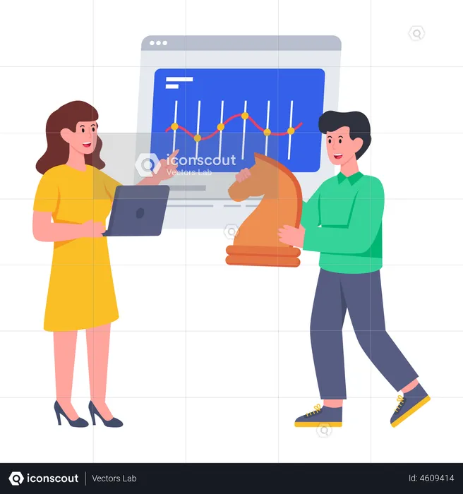 Geschäftsstrategie  Illustration