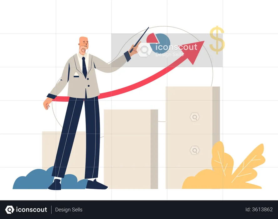 Geschäftswachstum  Illustration